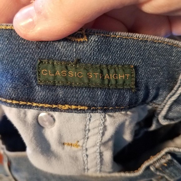 LAUREN Ralph Lauren Size 14 Classic Straight Leg Denim Jeans Preowned - Picture 9 of 9